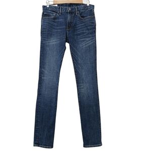 Gap Jeans Men 31x34 Blue Skinny Medium Wash Stretch Denim
